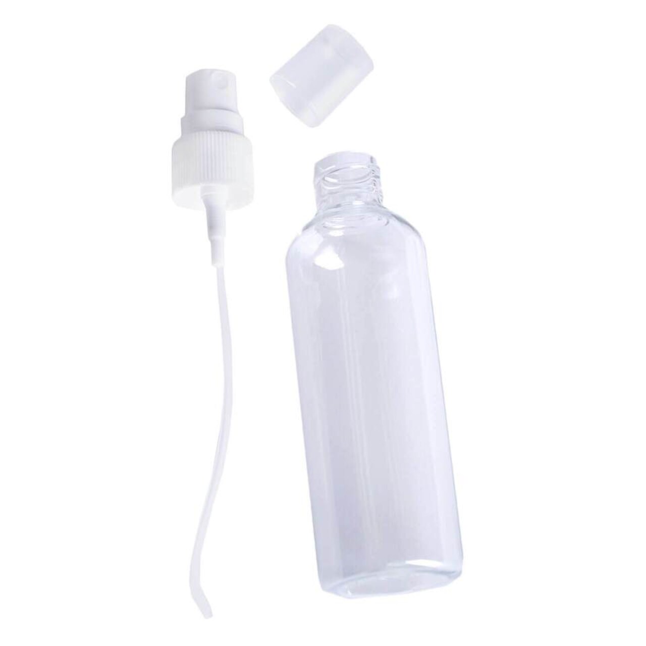 4 Clear 4 oz Empty Refillable Bottles Fine Mist Universal Use Sprays